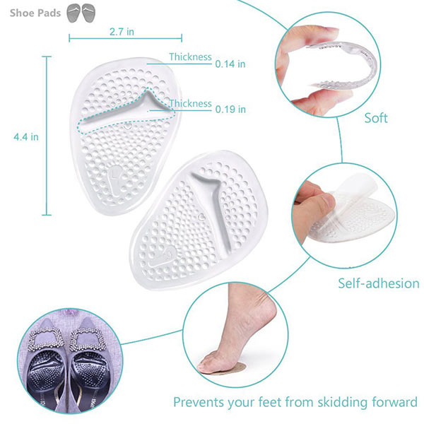 скорая поставка силиконовая резиновая обувь каблуки подушка стопа уход стелька каблуки защита