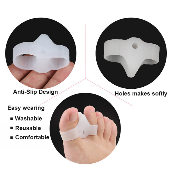быстрая поставка Amazon горячая продажа ноги сепаратор белый маленький гель палец защита ZG - 438